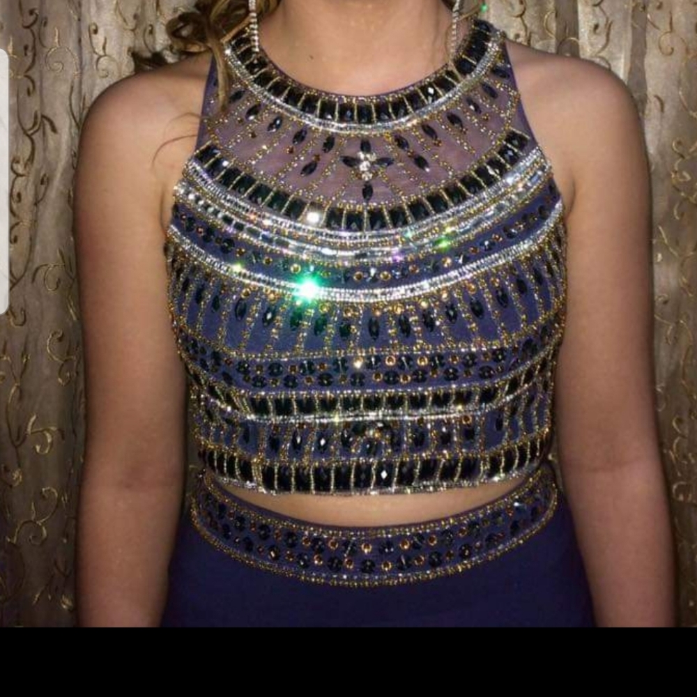 Grey Aztec Vibe Prom Dress